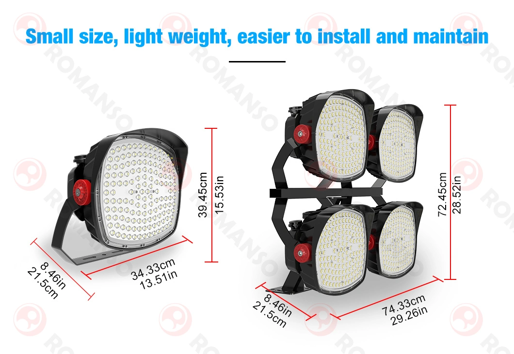 500 Watt LED Stadium Lights No Flicker Stadium LED Lighting