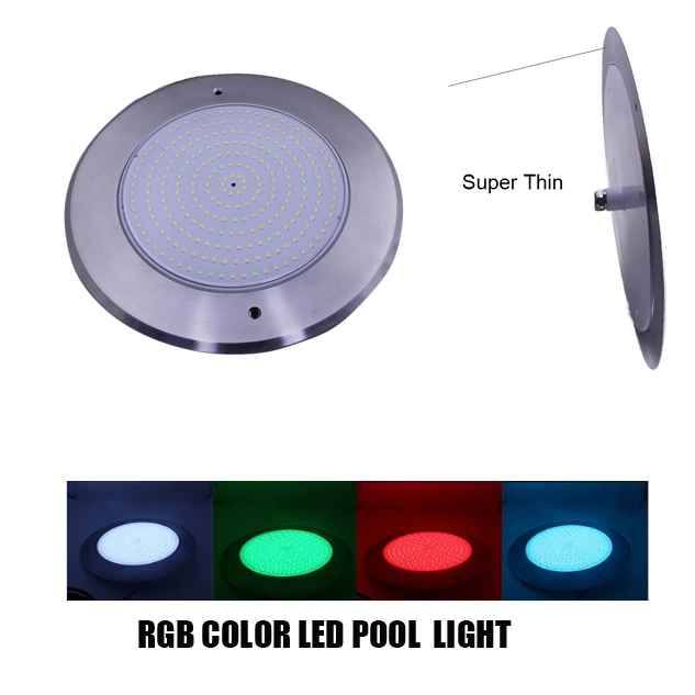 IP68 Waterproof Super Thin Slim 7.5mm DC12V AC12V 316 Stainless Steel White 280mm 35W Underwater LED Swimming Pool Light