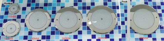 2023 Supler 슬림 8mm 316ss 수지 충전 WiFi 제어 LED 수중 수영장 조명(리모컨 포함)