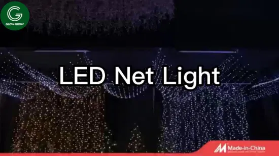 LED 그물 빛 메쉬 빛 크리스마스 문자열 빛 야외 야자수 웨딩 홈 크리스마스 Navidad 휴일 이벤트 상업 풍경 장식